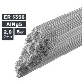 Пруток сварочный TIG, алюминий ER 5356 (AlMg5), Ø 2,0 мм, 5 кг ПТК 007.100.233