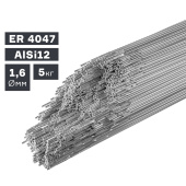 Пруток сварочный TIG, алюминий ER 4047 (AlSi12), Ø 1,6 мм, 5 кг ПТК 007.100.237