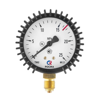 Манометр 25,0 МПа, ⌀63 мм, G1/4, углекислота ПТК 001.050.919