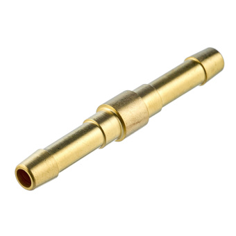 Соединитель неразъёмный, ø6 и 6 мм, латунь ПТК 001.050.207